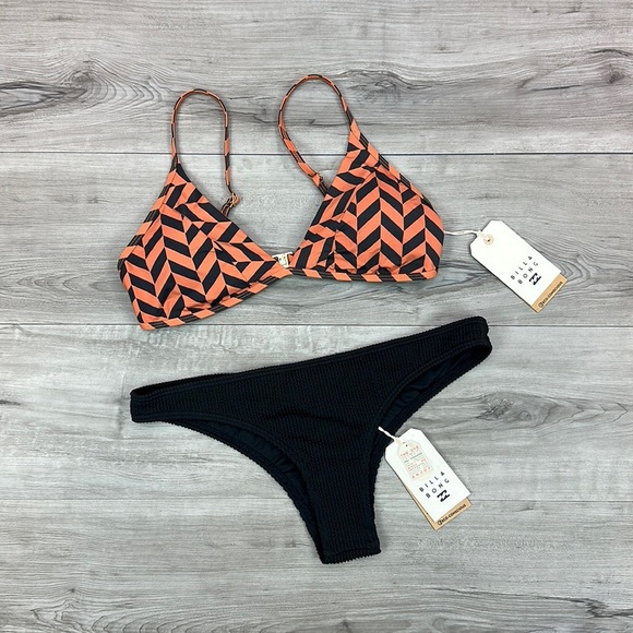 ☀️BILLABONG☀️ CROSS STEP CHARLIE SUMMER HIGH ISLA BIKINI SET - Picture 2 of 15